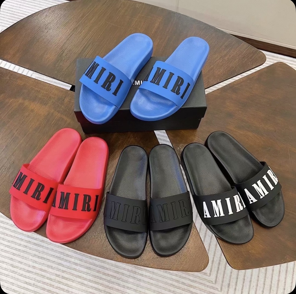Amiri Slides — Logo Strap